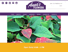 Tablet Screenshot of annasflowers.ca